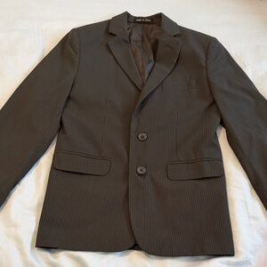 Calvin Klein Kids 12R Charcoal Pinstripe Blazer